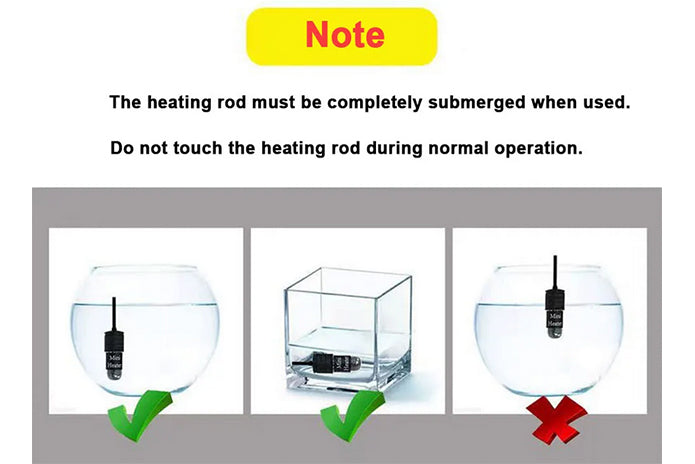 Mini 10W Heater - Temp Range 18°C-34°C