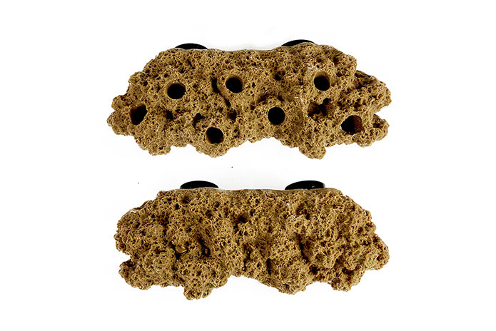 Reefing Art Magnetic Coral Frag Rack – Floating Rock With Strong Magnets For 1/2" Glass – Orange