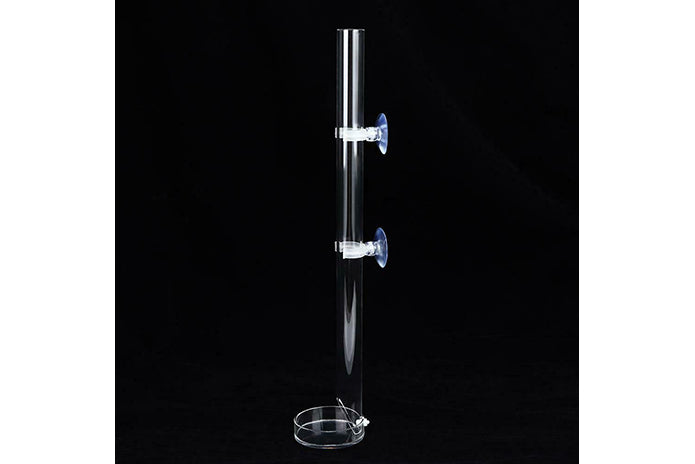 thumbnail image 2 of Acrylic Fish Shrimp Feeder Tube Wall Mounted Directional Feeding Tube For Aquarium Fish Tanks Clear Durabled Feeding Station For Tropical Fish Betta Shrimp And Small Aquatics Pets 2 of 13